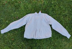 Ie / camasa barbateasca costum popular, alba, veche, panza graosa de casa