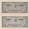 ROMANIA 2 X 1000000 LEI 1947 VF+ VARIANTE DE CULOARE