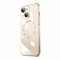 Husa Luxury MagSafe compatibila cu iPhone 12, Full protection, Margini colorate, Auriu