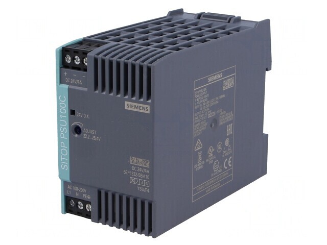 Alimentator pentru șină DIN 96W 24V 4A IP20