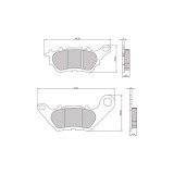 MBS Placute frana sinter RMS, echivalent MCB879, Cod Produs: 225103653RM