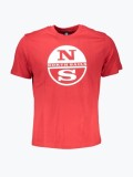 Cumpara ieftin Tricou barbati cu imprimeu cu logo si croiala Regular fit rosu (Marime: 2XL), North Sails