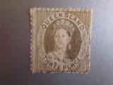 QUEENSLAND REGINA VICTORIA GREEN =212, Stampilat