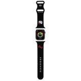Curea pentru Apple Watch 1/2/3/4/5/6/7/8/9/10/SE/SE 2/Ultra/Ultra 2 (42/44/45/46/49mm) - Hello Kitty Strap Silicone (HKAWLSCHBLK) - Black