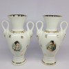 Vaze stil amfore (set) portelan de lux Franta - Napoleon si Josephine