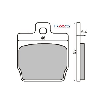 MBS Placute frana spate Yamaha Aerox/MBK Nitro MCB701, Cod Produs: 225100280RM foto