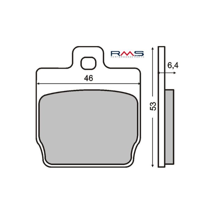 MBS Placute frana spate Yamaha Aerox/MBK Nitro MCB701, Cod Produs: 225100280RM