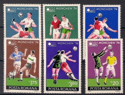 1974 - C.M. fotbal, serie neuzata foto