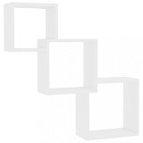 Cumpara ieftin Rafturi de perete, cub, alb, 68x15x68 cm, PAL