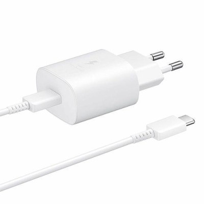 Incarcator Telefon Priza Super Charge 25w 5v-12v + Cablu USB Type C SAMSUNG Original foto