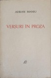 VERSURI IN PROZA-ADRIAN MANIU