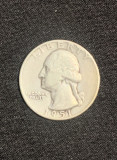 Moneda argint quarter dollar 1951D, America de Nord