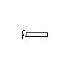 Surub M3, otel, 16mm, cap rotund, BOSSARD, M3X16/BN344 DIN85A PN/M82219 ~ISO1580