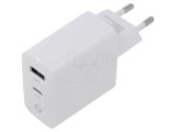 Alimentator GEMBIRD 5V 3A 45W Plug-in Pulsatoriu Alb TA-UC-PDQC45L-W-01