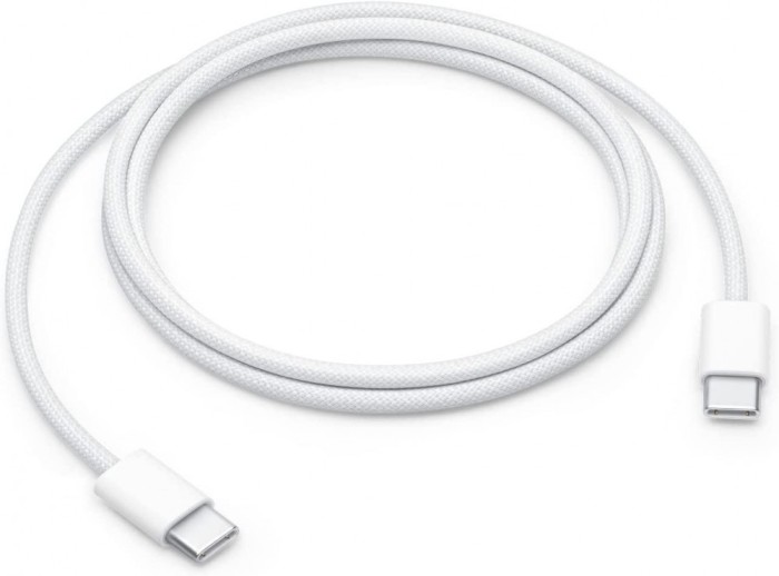 CABLU alimentare si date Apple pt.smartphone USB Type-C (T) la USB Type-C (T), braided, lungime 1m, alb, &quot;mqkj3zm/a&quot; (timbru verde 0.08 lei)