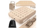Saltea gonflabila dubla cu pompa electrica pentru umflat Epifit, capacitate maxima 300 kg, MalTec 114246