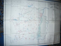 Harta mare a Judetului Braila 1986 ,dim.=134x106cm RSR Inst. Geodezie si Org foto