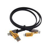 Cumpara ieftin Cablu de Incarcare 65W USB-C 4 in 1 cu Conectori Interschimbabili lungime 2M