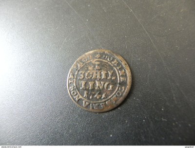 Elvetia - Z&amp;uuml;rich 1 Schilling 1741 foto
