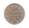 SV * Romania 50 BANI 1901 * ARGINT .835 * Regele Carol I mai rara (!)