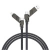 Cablu date/incarcare SJ886, 4in1, 60W, USB A/C, lightning, 100cm