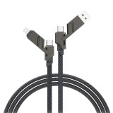 Cablu date/incarcare SJ886, 4in1, 60W, USB A/C, lightning, 100cm