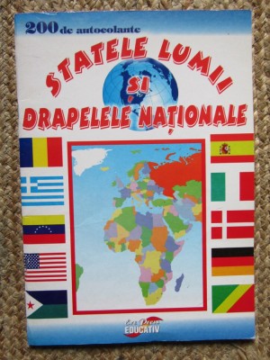 200 DE AUTOCOLANTE STATELE LUMII SI DRAPELELE NATIONALE foto
