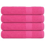 Cumpara ieftin Prosoape FROGN 4 buc., roz, 100x200 cm, 360 g/m&sup2;