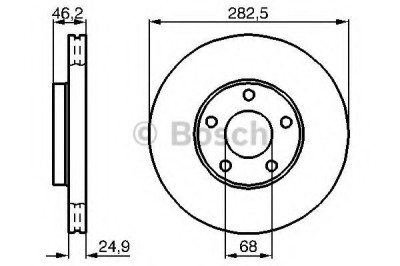 Disc frana VW PASSAT Variant (3B5) (1997 - 2001) BOSCH 0 986 479 C81 foto
