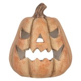 Cumpara ieftin Dovleac decorativ ceramica portocalie maro 23x22x25 cm
