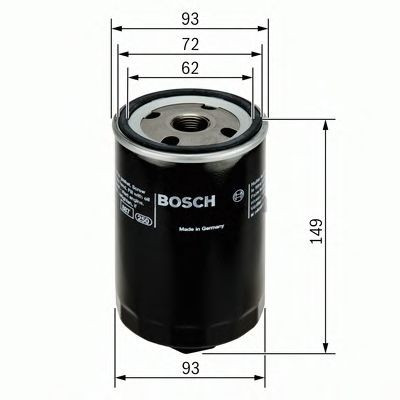 Filtru ulei VW PASSAT (3B2) (1996 - 2001) BOSCH F 026 407 004