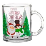 Cana de Craciun din Sticla cu Figurine, 330 ml, CMCLASS