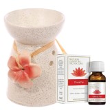SET AROMATERAPIE LAMPĂ ARDERE + ULEI ESENȚIAL PREMIUM 100 % PUR &ndash; FIORE D&rsquo;ORIENTE &ndash; &ldquo;RESPIRĂ&rdquo;