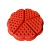 Forma silicon 5 cavitati triunghi, Pentru Grofe, Rosu, 21 cm, 251COF