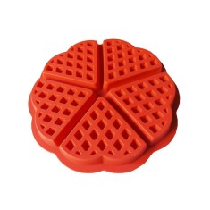 Forma silicon 5 cavitati triunghi, Pentru Grofe, Rosu, 21 cm, 251COF