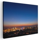 Tablou peisaj urban noaptea Tablou canvas pe panza CU RAMA 20x30 cm