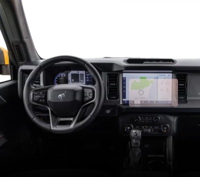 Folie protectie display navigatie Duragon, din silicon, pentru Ford Bronco Outer Banks 2021+, mata, anti-amprenta, kit instalare foto