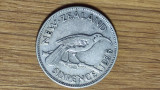 Noua Zeelanda -moneda de colectie- 6 pence 1936 argint -George V- superba !, Europa