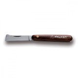 Cutit profesional pentru altoit cu lama drepta din inox maner lemn 70gr Falket Italia 750P