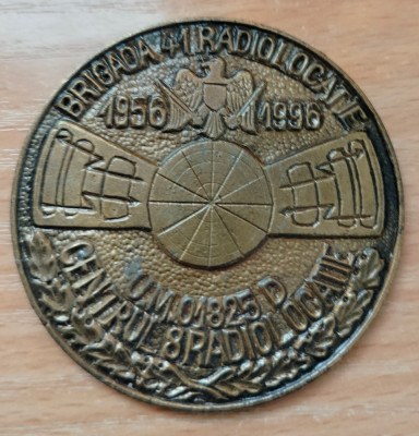 Medalie Brigada 41 Radiolocatie 1956-1996, 67 mm foto