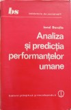 ANALIZA SI PREDICTIA PERFORMANTELOR UMANE-IONEL DOROFTE