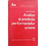 ANALIZA SI PREDICTIA PERFORMANTELOR UMANE-IONEL DOROFTE-224549