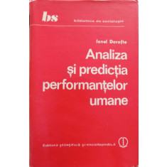 ANALIZA SI PREDICTIA PERFORMANTELOR UMANE-IONEL DOROFTE