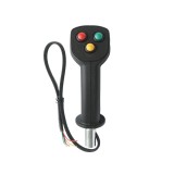 Joystick electric L-DK-03, 3 butoane, maner cu element metalic de montaj, pentru comanda utilajelor agricole si echipamentelor industriale