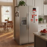 Set autocolante de Craciun - om de zapada - 40 x 70 cm