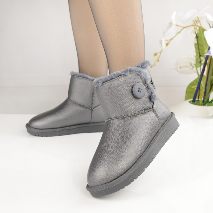 Cizme Tip Ugg De Dama 2294 Gri