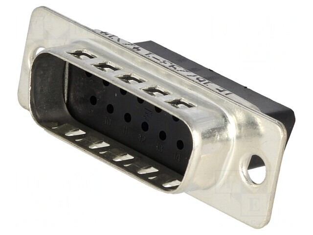 Conector D-Sub 15-Pini Tată fără Contacte 25.3mm