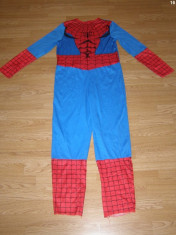costum carnaval serbare spiderman pentru copii de 10-11-12 ani foto