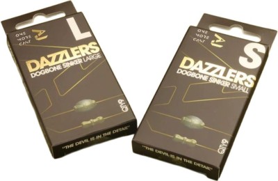Stoppere Siliconice ONE MORE CAST Tackle Dazzlers Dog Bone Sinkers, Large, 9buc/pac foto