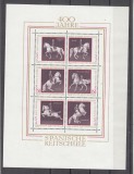 A10 QC 41 - Colita foarte veche - Austria - hipism - bloc, Sport, Nestampilat